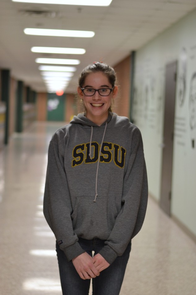 Sophomore Kitty OConnell focuses on stress for her Passion Project.