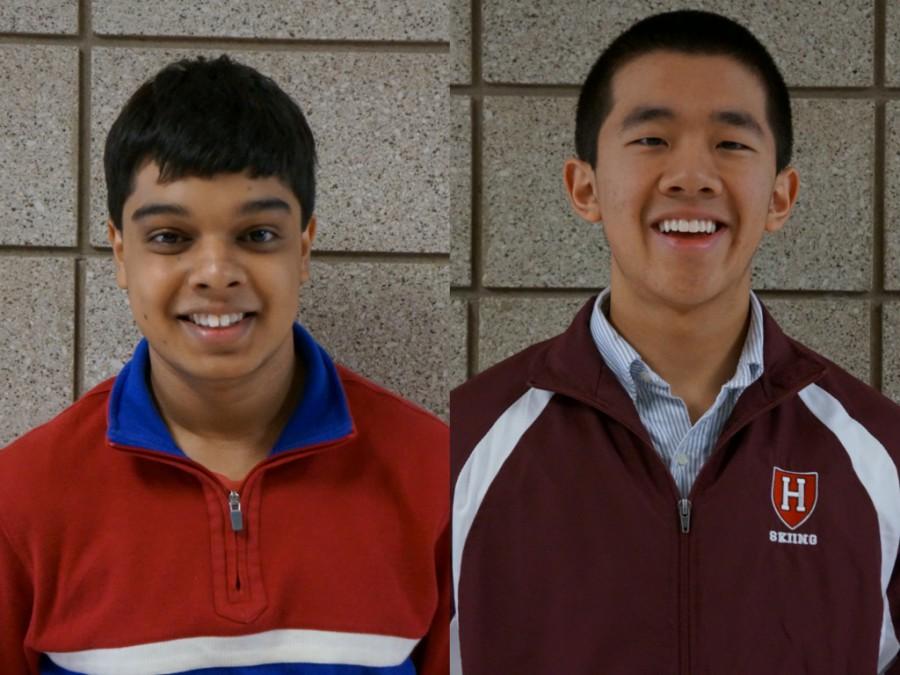Pictured are seniors Ashab Alamgir (left) and Dennis Bao (right)