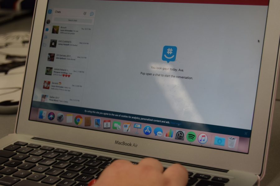 GroupMe can be accessed through a users laptop or cellular device.