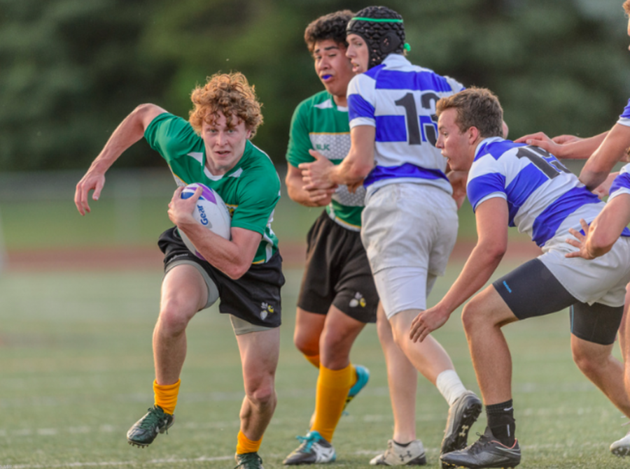 The Edina Rugby Team competes at the 2016 State Final.