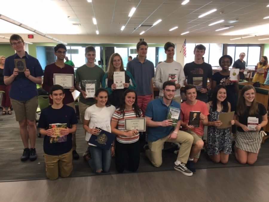 EHS Juniors Recognized by Universities at Annual Book Awards Ceremony