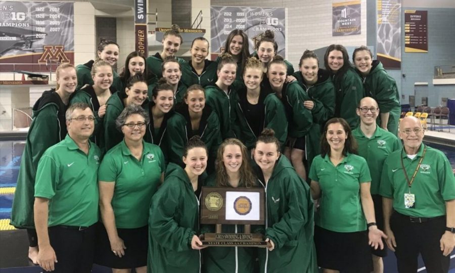 Girls’ Swim & Dive win state for the third consecutive year