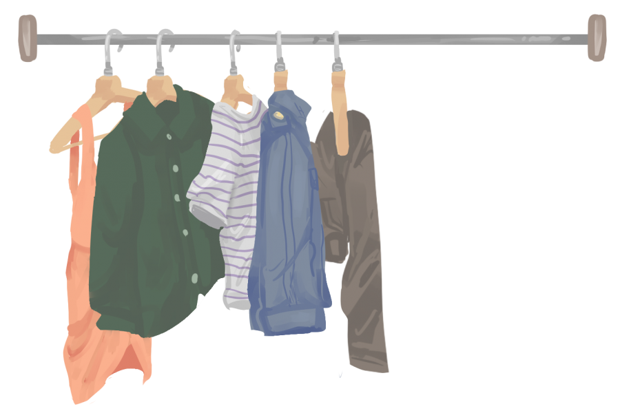 hanging clothes.tiffany