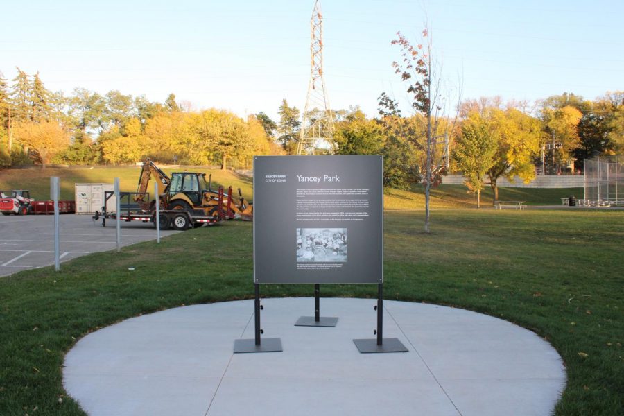 The information box at Yancey Park reflects on the familys legacy and contributions to Edina history