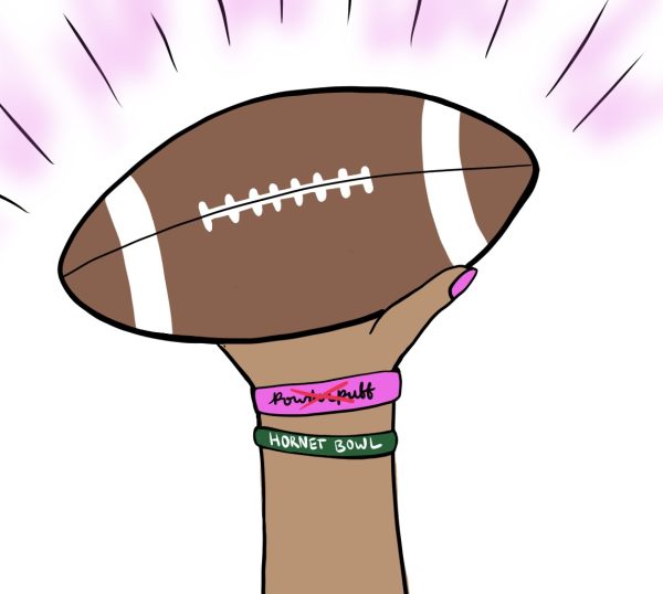 The annual girls’ flag football tournament formerly known as Powderpuff has been renamed Hornet Bowl.