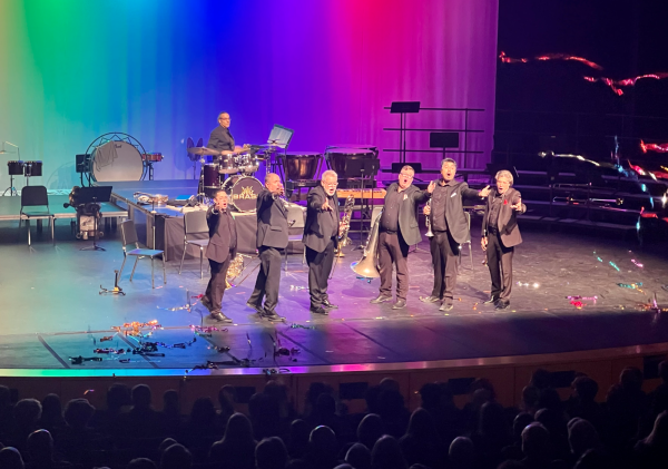The Dallas Brass band is performing in Edina Performing Arts Center. The Edina Concert Band performed American Tableau alongside the Dallas Brass on Oct 10, 2023. 

Photo Courtesy of Paul Kile