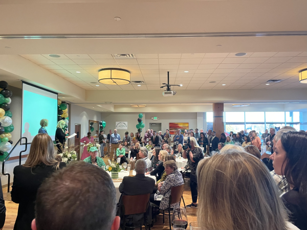 Edina Give and Go organizers celebrate 10 years of supporting and funding for economically disadvantaged students of Edina Public Schools. 