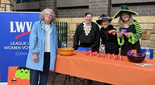 The League of Women Voters of Edina held a HalloBoo event on Oct. 24. Photo courtesy of Colleen Feige.