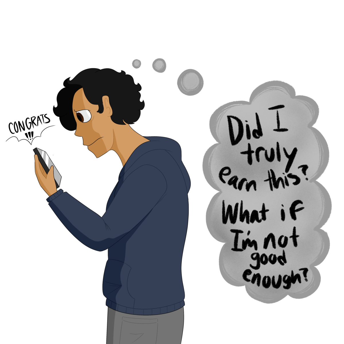 Many students who are hard workers and achievers struggle with impostor syndrome.