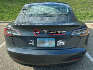 Some Tesla owners choose to distance themselves from its controversial founder.