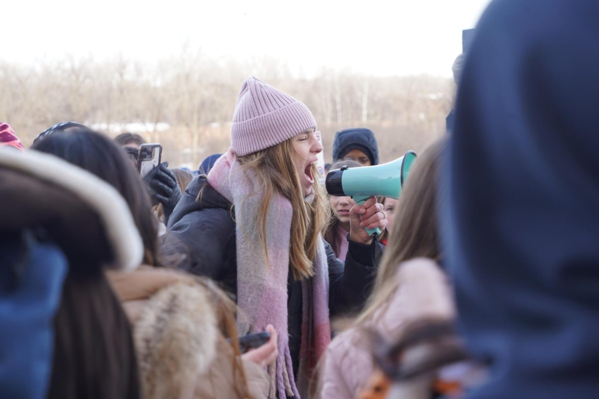 "We should do something about this rather than just standing and watching," freshman and walkout organizer Lily Schwandt said.